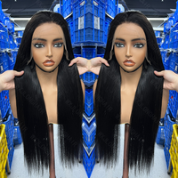 Bone Straight Peruanische Haar perücke, Echthaar perücken unter Echthaar perücken Real Bone Straight Lace Front