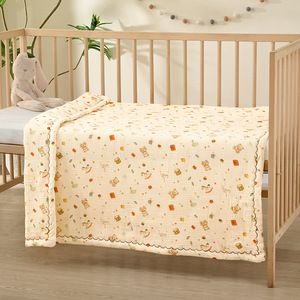 Matelas matelassé en gaze de coton pur Jianmu Qingyue pour bébé, 110x110 cm, pour nourrissons, utilisation toutes saisons - Product Image 4