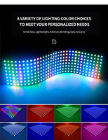 Panneau matriciel numérique LED flexible WS2812, affichage matriciel de points 8x32 16x16 8x8 pixels, module couleur intégrale
