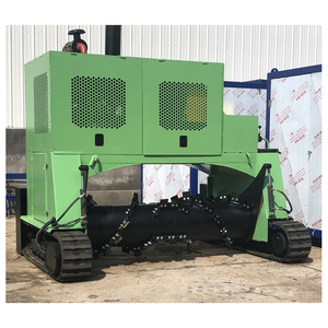 क्रॉलर टर्निंग कम्पोस्टिंग उपकरण घोड़े की खाद कम्पोस्ट मशीन जैविक उर्वरक पेलेटाइज़र - Product Image 2