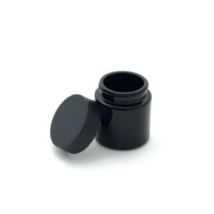 Cannacoast 1oz 2oz 3oz 4oz 6oz <b>Airtight</b> Child Resistant CR Black Glass <b>Jar</b> For Dry Flower Herb Tobacco Concentrate Packaging - Product Image 2