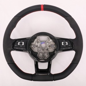 Volants en cuir perforé noir pour Audi I A3 A4 A5 A6 B7 8V B9 S3 <span class=keywords><strong>S4</strong></span> S5 RS3 RS4 RS5 RS6 RS7 C7 C8 - Product Image 2