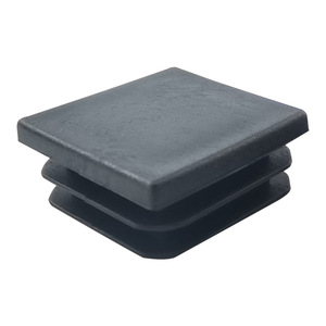 Bouchon intérieur carré en plastique Shih Hung 28x28mm noir pour pieds de meubles, chaises, tabourets, lits en acier - Product Image 4