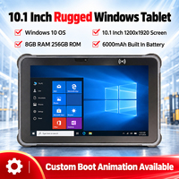 Tablet Windows Tangguh 10.1 Inci Sistem Operasi Windows 10 RAM 8GB ROM 256GB Layar 1200x1920 Untuk Pekerjaan Lapangan