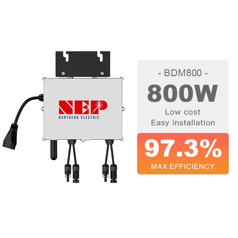 NEP עמיד למים על רשת 800 וואט 60V WIFI מיקרו מהפך רשת סולארית עניבה מיקרו מהפך מהפך En מיניאטורה מיקרו מהפך 80