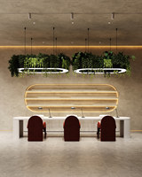 Mobilier moderne pour salon de manucure, table de manucure sur mesure, comptoir d'accueil, design d'intérieur pour salon de beauté