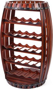 Estante de Almacenamiento de Vino Compacto en Forma de Cubo para Bodega, Soporte de Madera para Botellas de Vino - Product Image 4