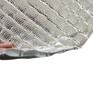 Foglio di alluminio riflettente Mept Film aria bolla di fronte schiuma EPE come barriera radiante per bloccare il calore radiante