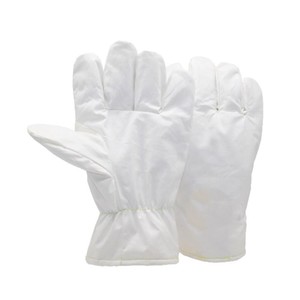 Guantes Antiestáticos Junmu Sin Recubrimiento con Puños Elásticos para Fabricación Mecánica y Uso en Cuartos Limpios, Costura sin Agujas - Product Image 1