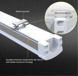 Luminaire LED Tri-proof IK10 résistant aux chocs 24V DC 20W, corps en aluminium anti-corrosion, étanche à la poussière IP65, 600mm, garantie 5 ans - Product Image 6