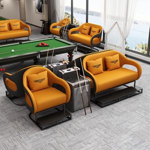 Billiards Room Sofas And Viewing Chairs Pu Leather Foam Filling Comfortable Commercial Venues - Product Image 2