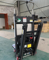 Chariot Élévateur Électrique Certifié CE pour Escaliers, Capacité de Charge 300 kg, Plateforme en Acier, Chariot à Palettes pour Monter les Escaliers