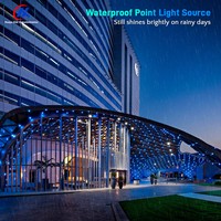 Éclairage extérieur imperméable IP67 à haute luminosité, source lumineuse ponctuelle pleine couleur, éclairage de bâtiment, pixel point, éclairage extérieur permanent