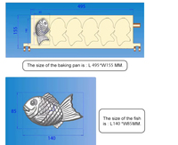 Machine électrique japonaise de fabrication de snacks Taiyaki, idée de petite entreprise, gaufrier Taiyaki à 6 poissons