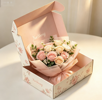Boîtes d'expédition personnalisées en forme d'avion, en carton kraft écologique, avec pelliculage mat et impression offset, logo personnalisé pour fleurs