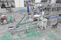 Machine d'insertion de poignée en plastique de bouteille de 6 litres entièrement automatique nouveau design 5L dispositif applicateur de poignée