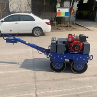Mini rouleau de route vente directe d'usine 2025 haute efficacité certifié CE en gros 500 kg compacteur rouleau vibrant