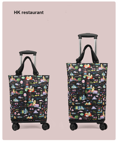 Muti-chức năng mua sắm tote giá cả cạnh tranh phụ nữ Xe đẩy Túi du lịch Trọng lượng nhẹ Túi du lịch với bánh xe xe đẩy Kit - Product Image 3