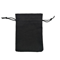 Sac en coton calicot noir de grande taille avec logo personnalisé, sublimation, écologique, réutilisable, sac à chaussures, cadeau d'entreprise, sac à cordon en coton