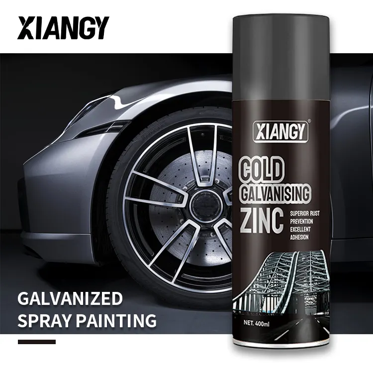 Pintura en aerosol de revestimiento galvanizado antioxidante y anticorrosión de alta calidad, pintura en aerosol de galvanizado en frío de ZINC 96%