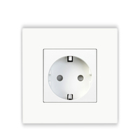 Prise murale double Schuko MVAVA, norme européenne, cadre en plastique, 16A, avec 2 ports USB-C