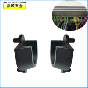 Jiachenwujin Plastic Clothes Rod <b>Bracket</b> 20mm Wall Mount Non Detachable Wardrobe Hardware - Product Image 1