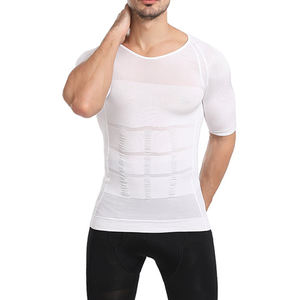 Minceur Corps Correctif <span class=keywords><strong>Posture</strong></span> Ventre Shapewear Homme Ventre Contrôle T-<span class=keywords><strong>shirt</strong></span> - Product Image 5
