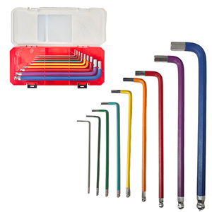 Allen Wrench Set Hex Key 9PCS L Key Hexagonal Wrench <b>Chrome</b> Vanadium Steel with Storage Case for Home Garage Workshop Tool - Product Image 4