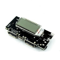 Module de batterie portable 10000 mah, batterie au lithium 18650, avec affichage numérique, carte de chargement, double sortie USB
