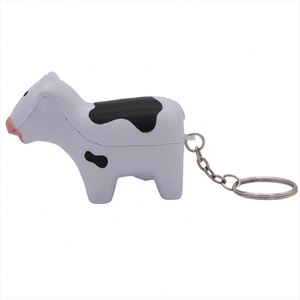 Llavero Antiestrés de Espuma PU con Forma de Vaca Lechera para Niños, Personalizable con Logotipo, Venta al Por Mayor de Fábrica - Product Image 4