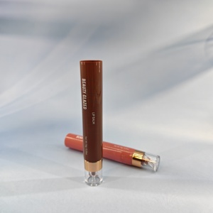 ลิปบาล์ม Beauty Glazed หลอดพลาสติกแบบไม่ปิดผนึก พิมพ์ลายซิลค์สกรีน ฝาลิปสติกใส PETG - Product Image 2