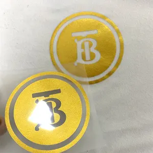 Etiqueta de logotipo sin etiqueta, diseño personalizado, plancha en oro y plata, Bolsa de transferencia de calor, etiqueta de nombre de ropa