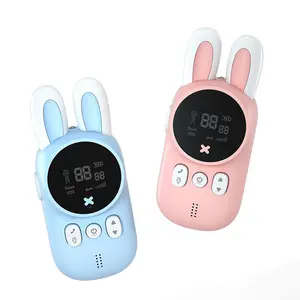 Talkie-walkie Portable, émetteur-récepteur Portable, 1 paire, jouet pour enfants, walkie-talkie avec lapin mignon pour enfants