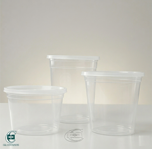 Vasos Desechables de Plástico PP para Alimentos con Tapas Herméticas, Apilables, Transparentes, para Salsas, Suministros Comerciales para Restaurantes - Product Image 5