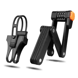 ASafe – accessoires de cyclisme en alliage, verrouillage de câble à mot de passe de vélo pliable et allongé, verrouillage de vélo robuste