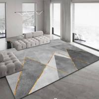 Tapis de salon moderne en cachemire à poils longs, épais, antidérapant, insonorisant, pour usage domestique, nouveau modèle 2026