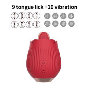 Hot Seller G-Spot Lip Zuigen Vrouwelijke Speelgoed Krachtige Borst Massager Bedrade Zachte Siliconen Tepel En Clitoris Stimulatie Roos - Product Image 5