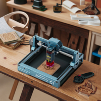 SCULPFUN C1 Mini Grabador Láser, Impresora de Logotipos en Madera Contrachapada, la Máquina de Grabado Láser Portátil Más Pequeña para Madera y Cuero