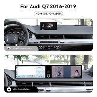 Foforfor Double écran 12,3 pouces pour Audi Q7 2016-2019, Carplay Android 13, autoradio multimédia, DSP, 4G, GPS, navigation, unité principale