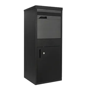 Custom large secure smart outdoor wall mount anti theft home lock metal post letter parcel drop delivery box