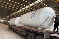 Sistema de Tanque Criogénico de GLP Montado sobre Patines de 10m de Alta Calidad y Rentable, Recipiente a Presión, Fácil de Operar, Ahorro de Energía, Larga Duración