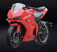 Moto électrique de compétition à batterie lithium haute puissance 72V, moteur de moyeu avant, cadre en fibre de carbone, frein à disque, voiture de sport