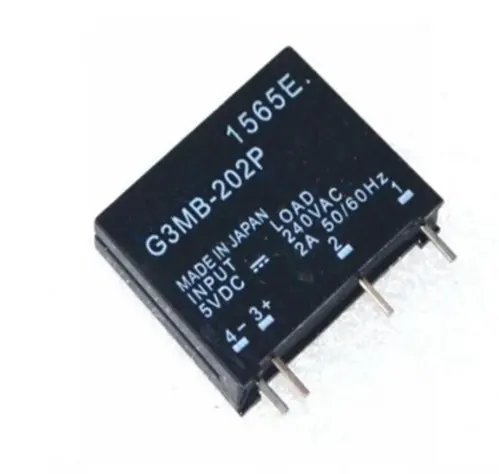 G3MB-202P-5VDC ממסר מצב מוצק G3MB-202P DC-AC pcb ssr ב 5vdc, out 240v ac 2a