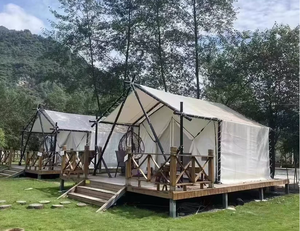 Carpa de Lona de PVC con Estructura Recta, Armazón de Acero Resistente, Dos Dormitorios, Sala de Estar, Impermeable 3000mm, Opcional - Product Image 1