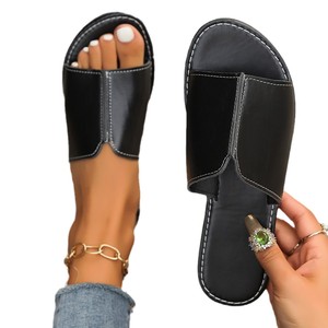 รองเท้าแตะแฟชั่นนำเข้า คอลเลคชั่นใหม่ ฤดูใบไม้ผลิและฤดูร้อน ปี 2024 รองเท้าผู้หญิง สวมใส่สบาย แบบเรียบง่าย สไตล์ลำลอง ไซส์ใหญ่พิเศษ 916 - Product Image 5