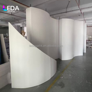 LEDA Simple White Acrylic Wedding <b>Backdrop</b> <b>Stand</b> with Customizable Size for Events Parties & Birthdays - Product Image 3
