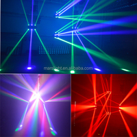 Projecteurs de scène Marslite Dj Lights Six Eyes Mini Spiders Moving Head RGBW LED, projecteurs de scène à faisceau mobile pour discothèque et fêtes à domicile