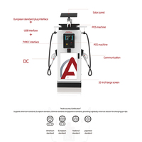 Systèmes d'énergie solaire hybrides Amppal 82 kW, solutions pour véhicules électriques, nouvelles énergies, stations de recharge rapide pour véhicules électriques au sol, protection IP54