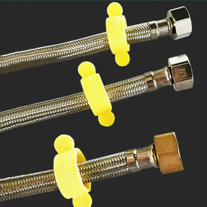 Manguera de Agua Trenzada de Acero Inoxidable 304, Conector Flexible para Suministro de Agua, Rosca Hembra, Entrada de Agua para Baño/Inodoro - Product Image 6