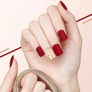 <span class=keywords><strong>Faux</strong></span> <span class=keywords><strong>ongles</strong></span> écologiques en ABS à couverture complète, design court, pré-dessinés, couleurs riches, à appliquer avec de la <span class=keywords><strong>colle</strong></span> - Product Image 2